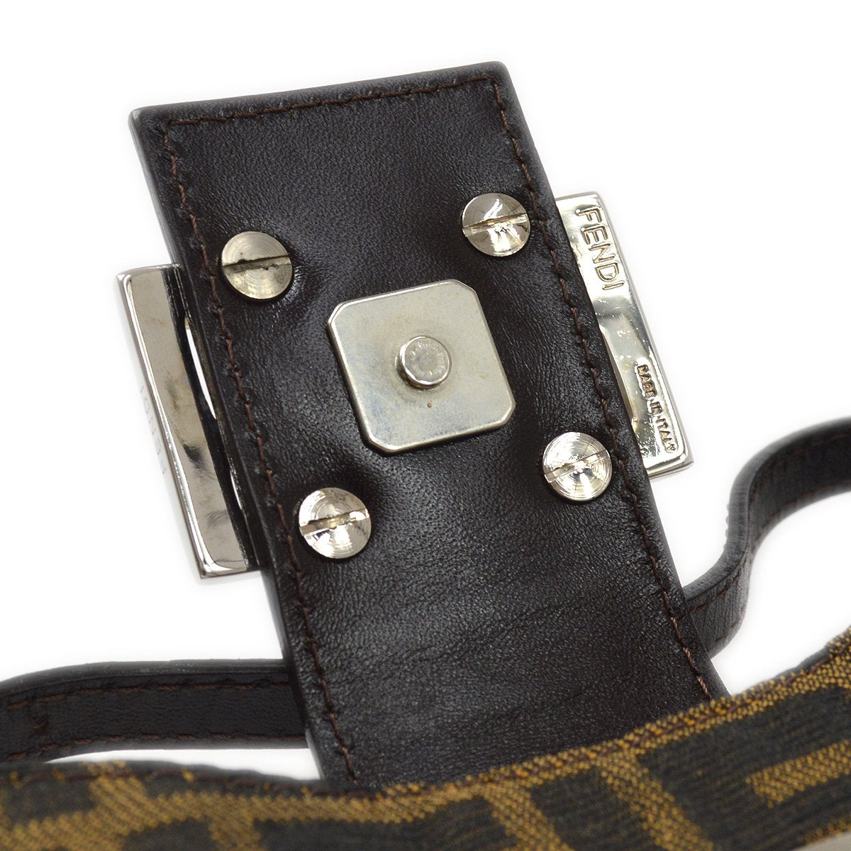 FENDI Zucca Mini Hand Bag Brown 60412