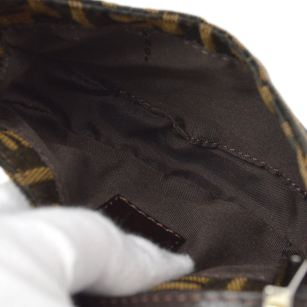 FENDI Zucca Mini Hand Bag Brown 60412