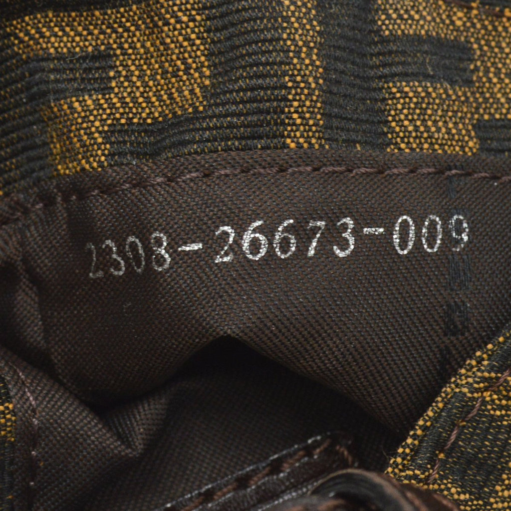 FENDI Zucca Mini Hand Bag Brown 60412