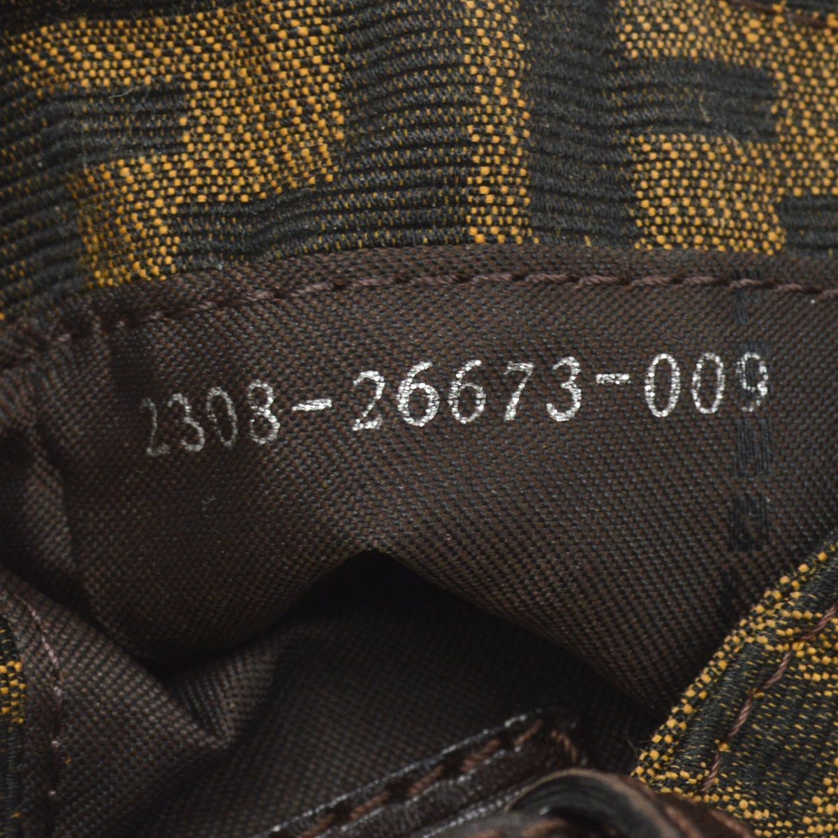 FENDI Zucca Mini Hand Bag Brown 60412
