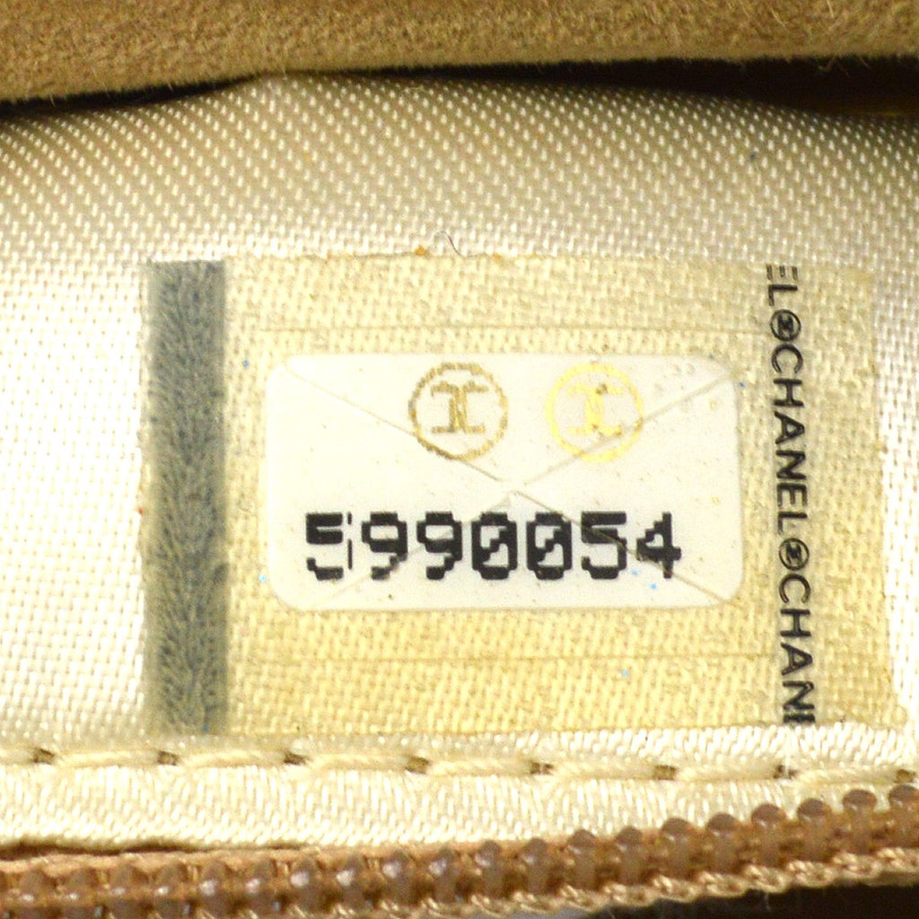 CHANEL 1997-1999 Beige Suede Evening Bag