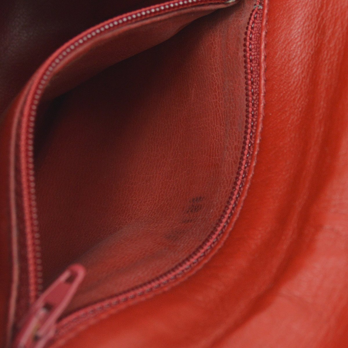 CHANEL 1980’s Red Lambskin Cosmoline Belt Bag #75