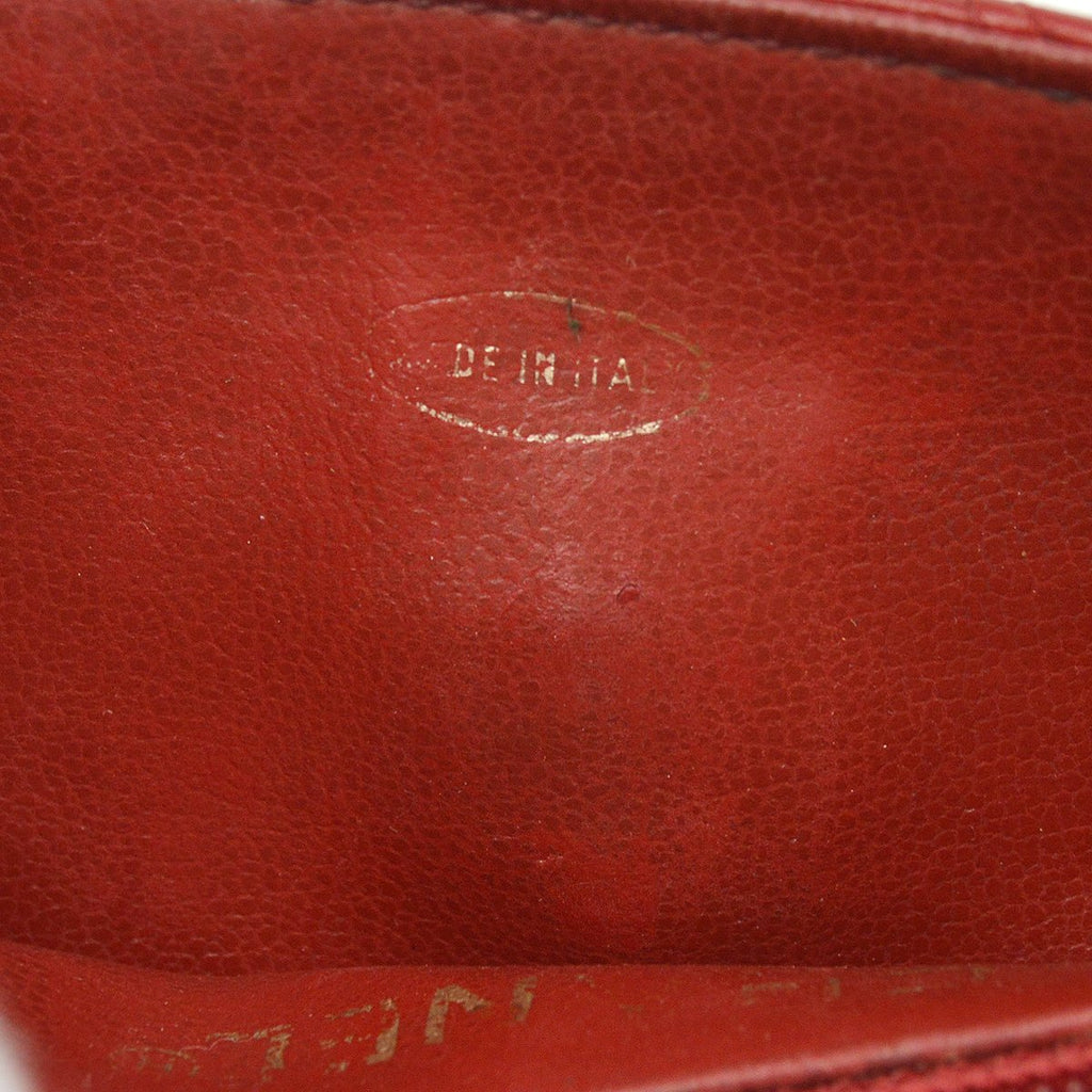CHANEL 1980’s Red Lambskin Cosmoline Belt Bag #75
