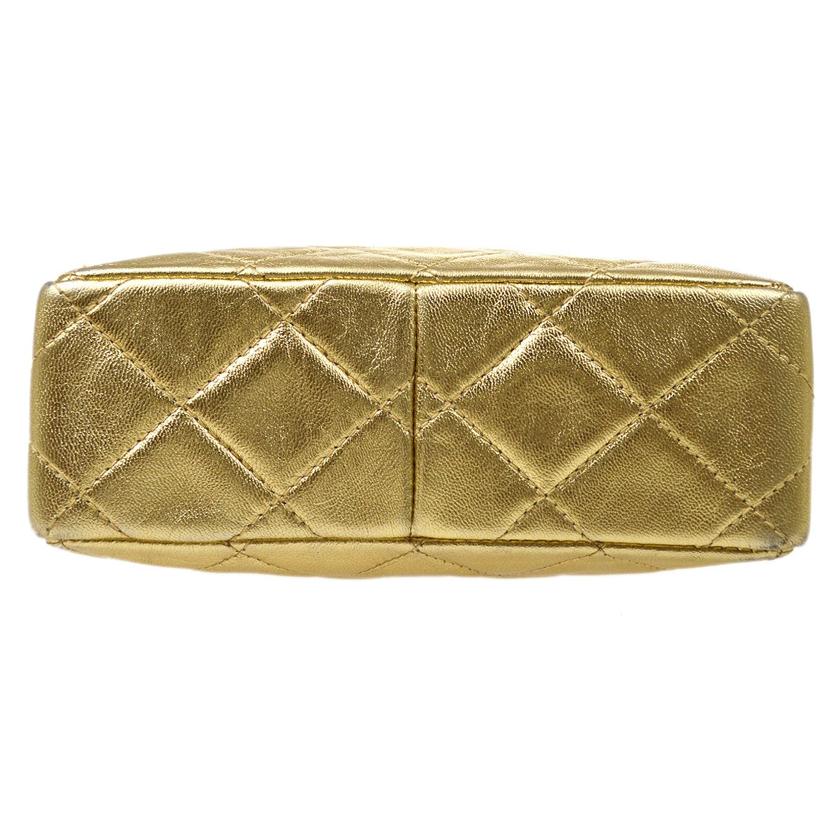 CHANEL 1996-1997 Gold Lambskin Pocket Camera Bag Mini