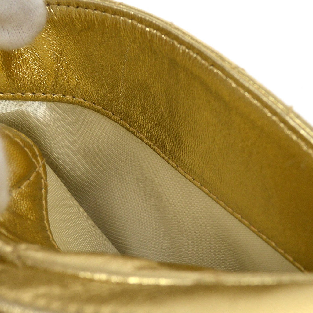 CHANEL 1996-1997 Gold Lambskin Pocket Camera Bag Mini