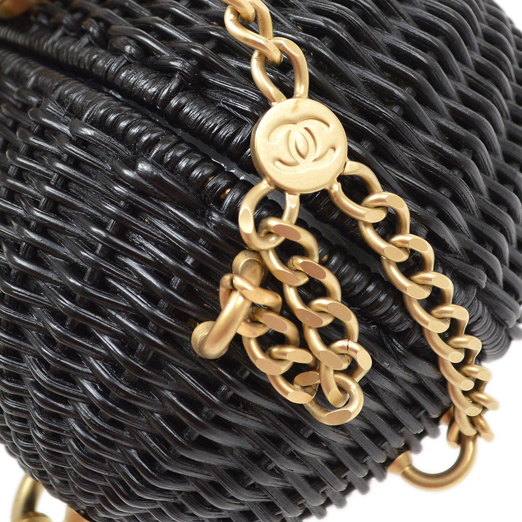 CHANEL * 2004 Woven Wicker Love Basket Bag
