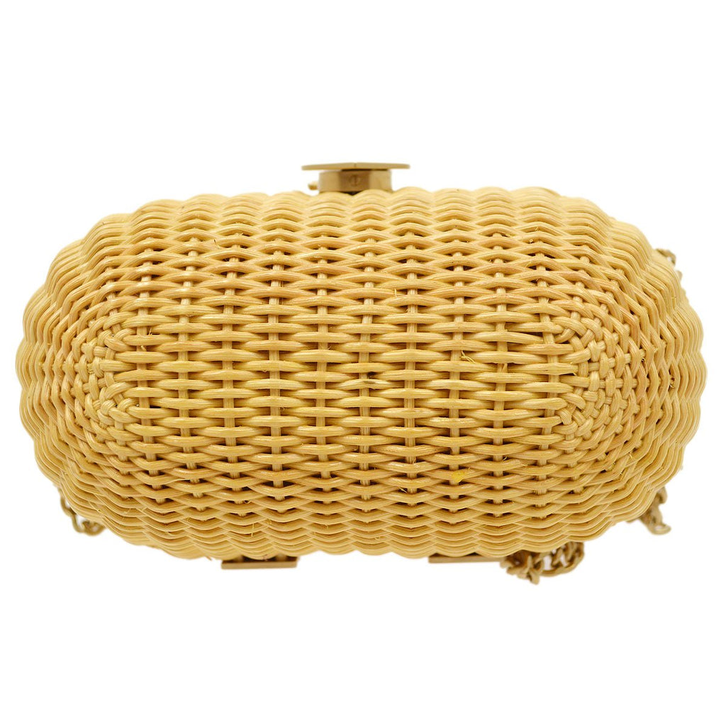 CHANEL * 2004 Woven Wicker Love Basket Bag
