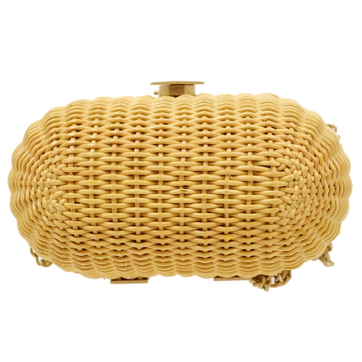 CHANEL * 2004 Woven Wicker Love Basket Bag
