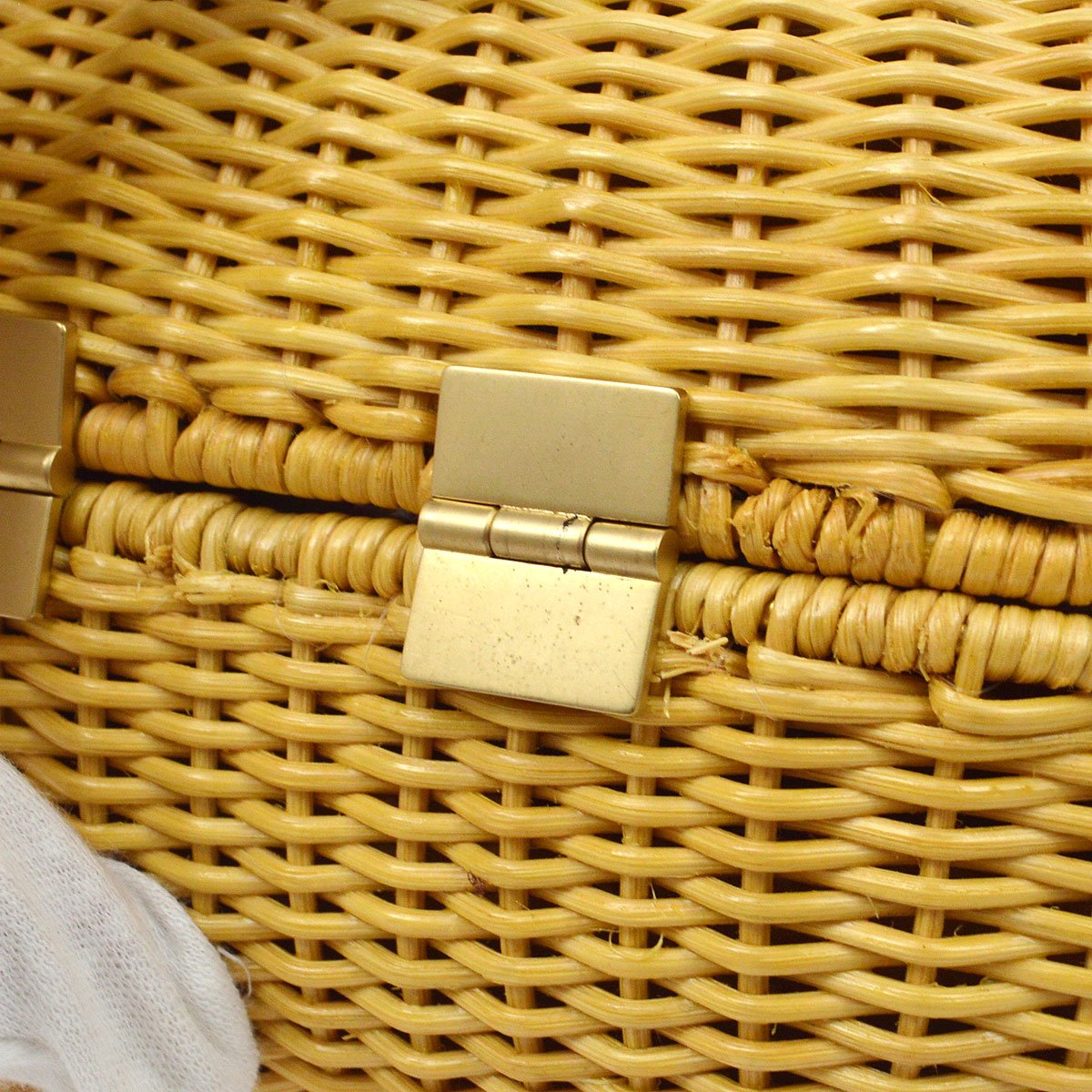CHANEL * 2004 Woven Wicker Love Basket Bag