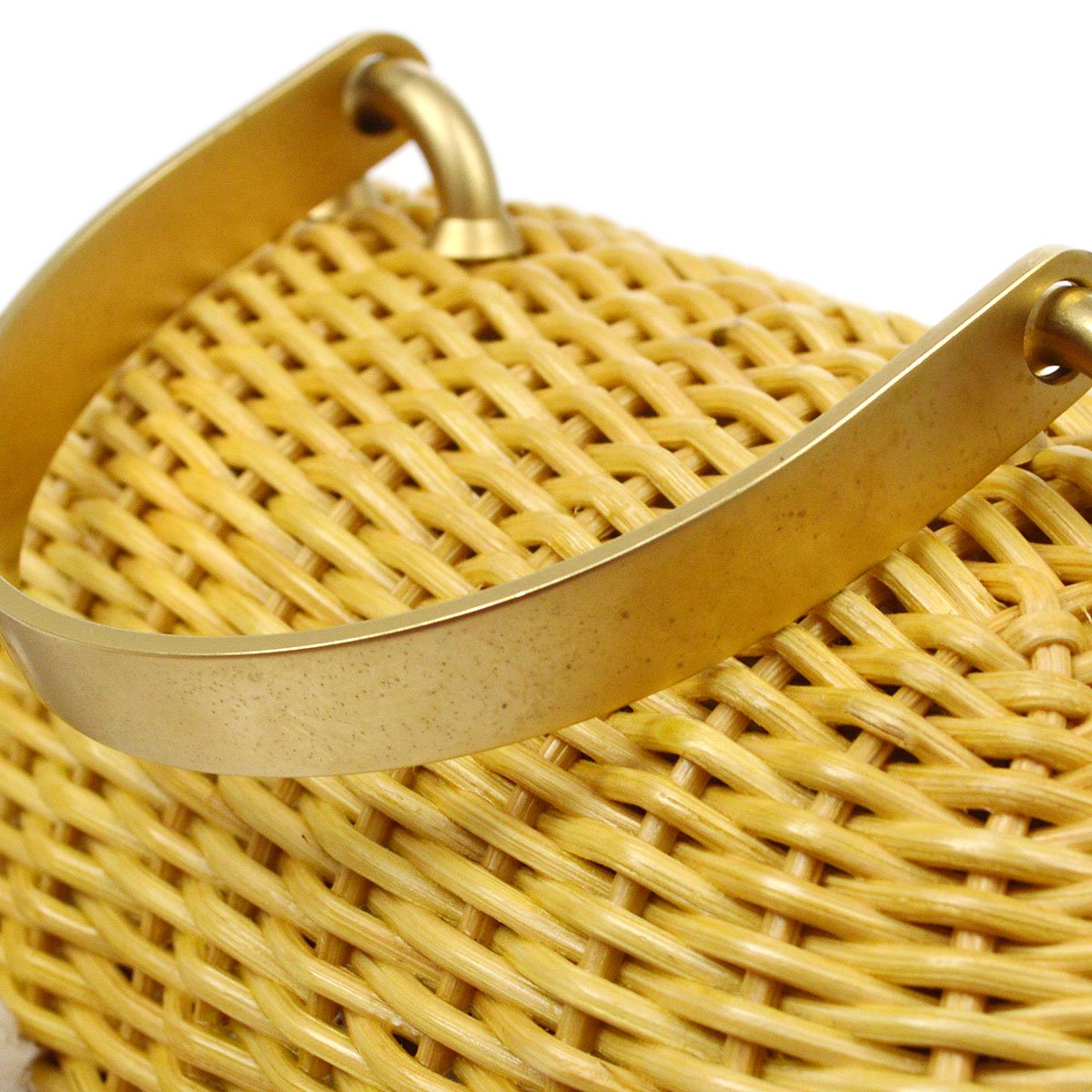 CHANEL * 2004 Woven Wicker Love Basket Bag