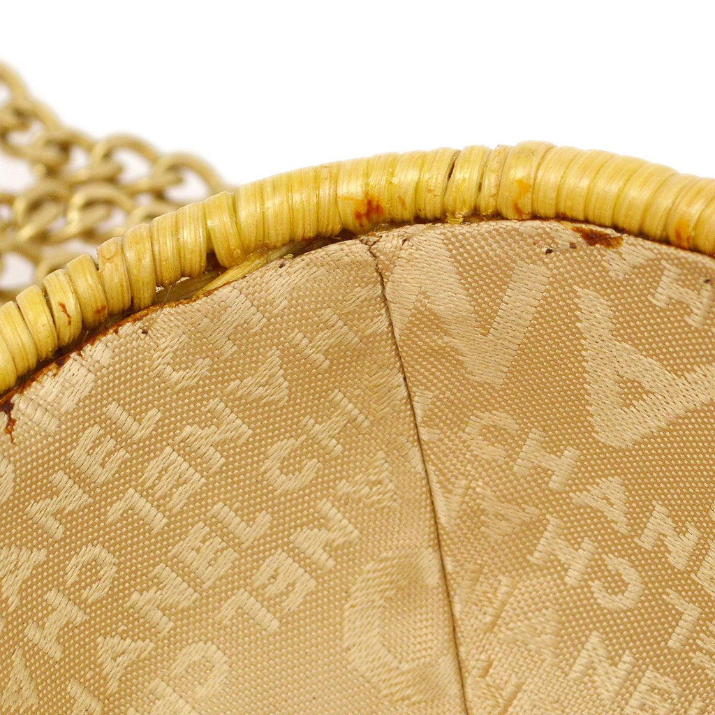 CHANEL * 2004 Woven Wicker Love Basket Bag