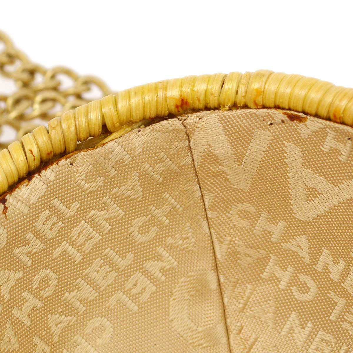CHANEL * 2004 Woven Wicker Love Basket Bag