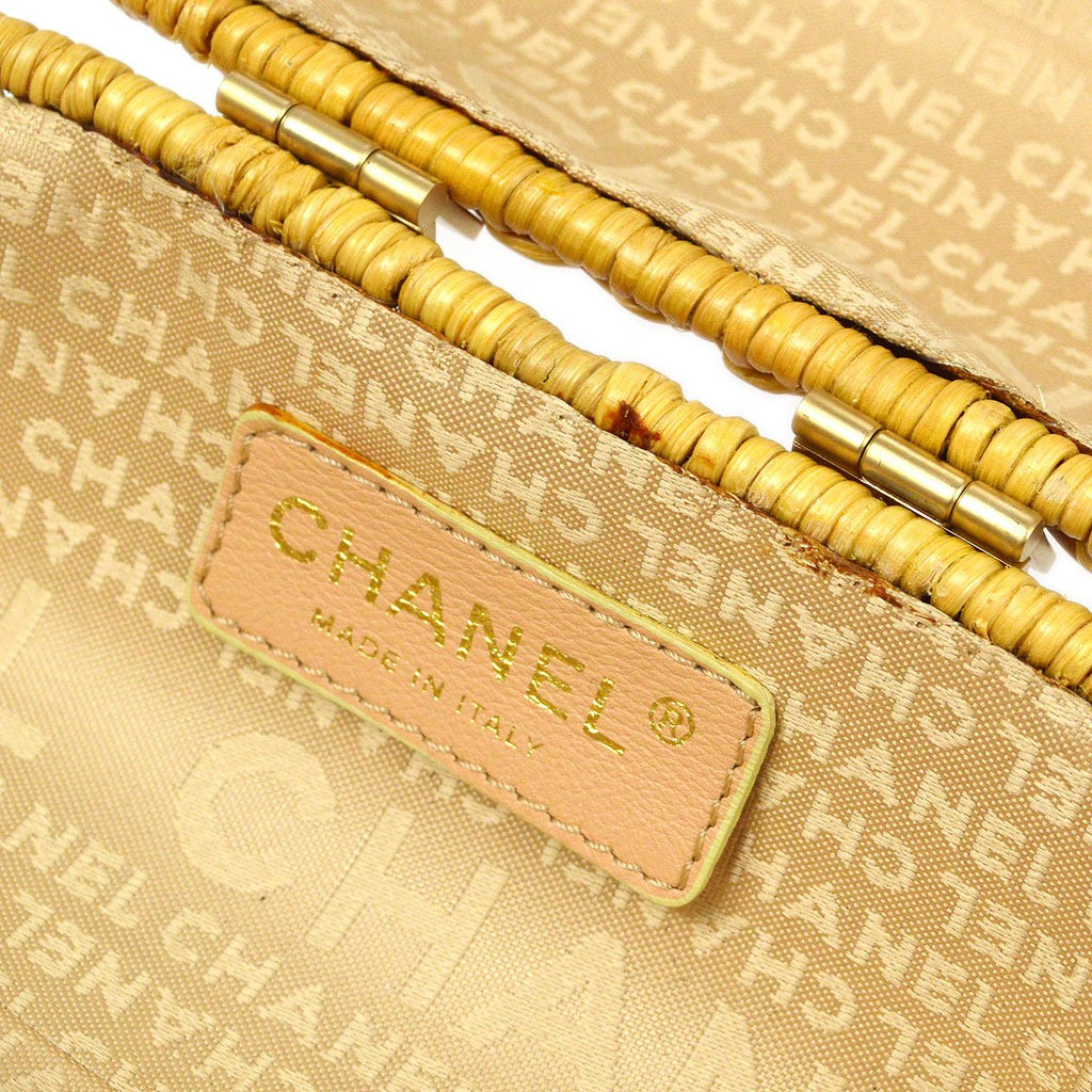 CHANEL * 2004 Woven Wicker Love Basket Bag