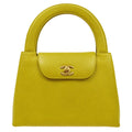 CHANEL 1997-1999 Shopping Bag Medium Green Caviar