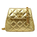 CHANEL 1996-1997 Chain Belt Bum Bag Gold Lambskin
