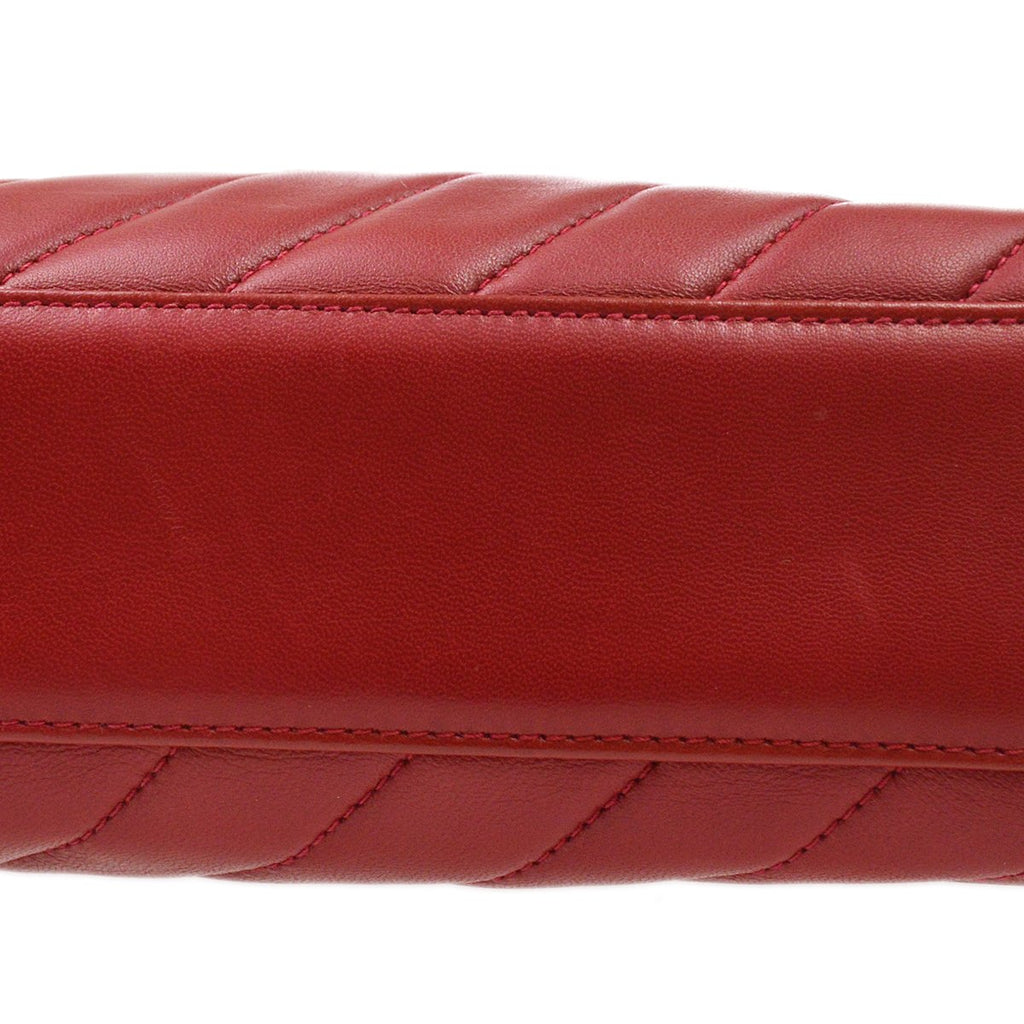 CHANEL 1994-1996 Red Lambskin Quilted Camera Bag Mini