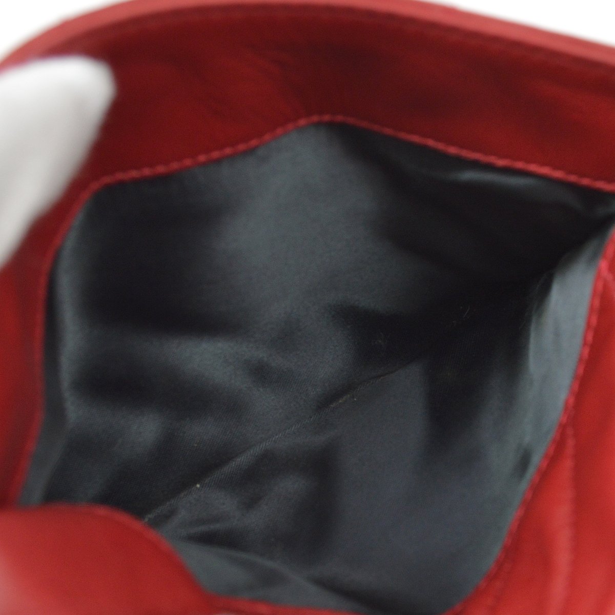 CHANEL 1994-1996 Red Lambskin Quilted Camera Bag Mini