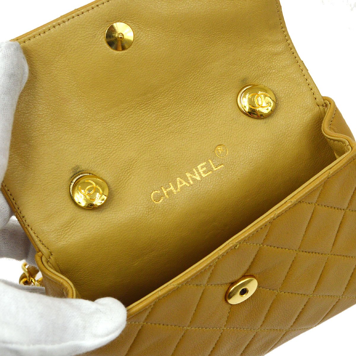 CHANEL 1986-1988 Bag Charm Straight Flap Micro