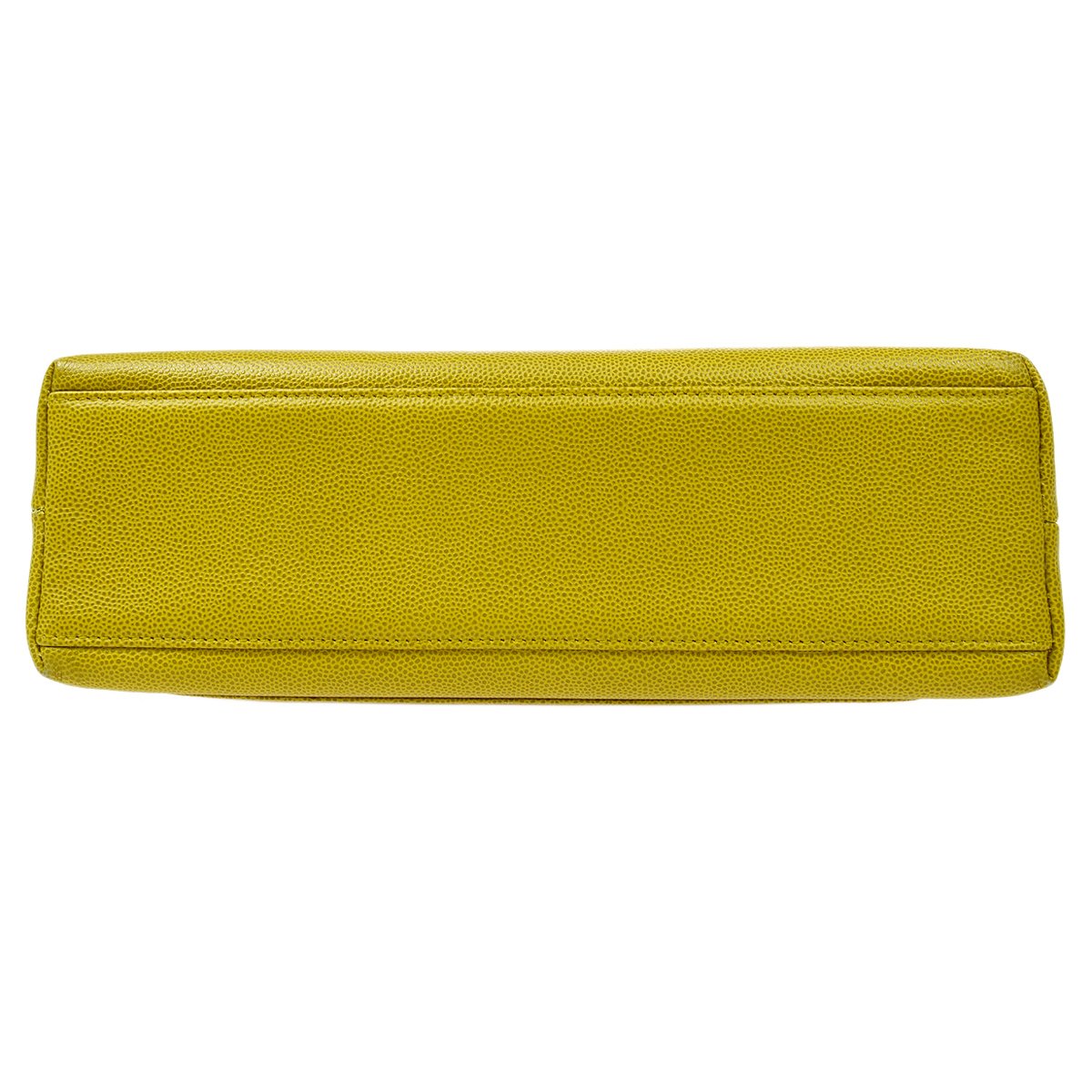CHANEL 1997-1999 Shopping Bag Medium Green Caviar Skin