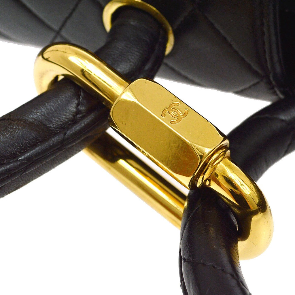 CHANEL 1994 Classic Flap Handbag Set Black Lambskin
