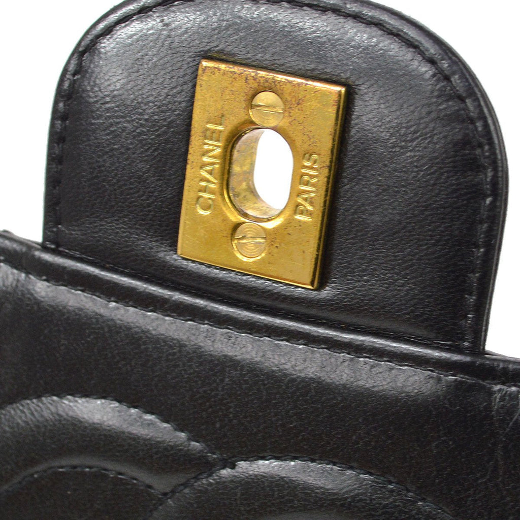 CHANEL 1994 Classic Flap Handbag Set Black Lambskin