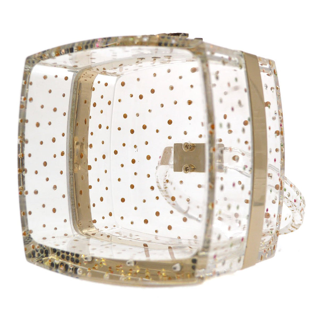 CHANEL 2004 Fall CC rhinestone-embellished vanity mini bag