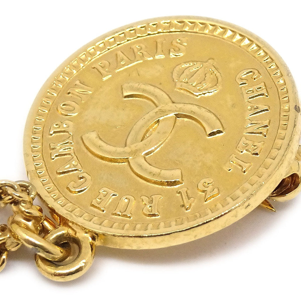 CHANEL 1996 Bag Motif Brooch Gold