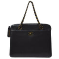 CHANEL 1997-1999 Chain Hand Bag Black