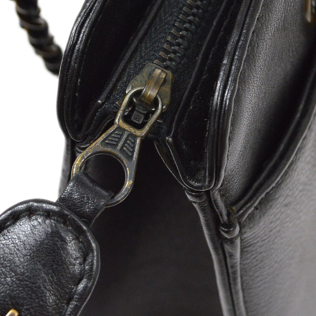 CHANEL 1997-1999 Chain Hand Bag Black
