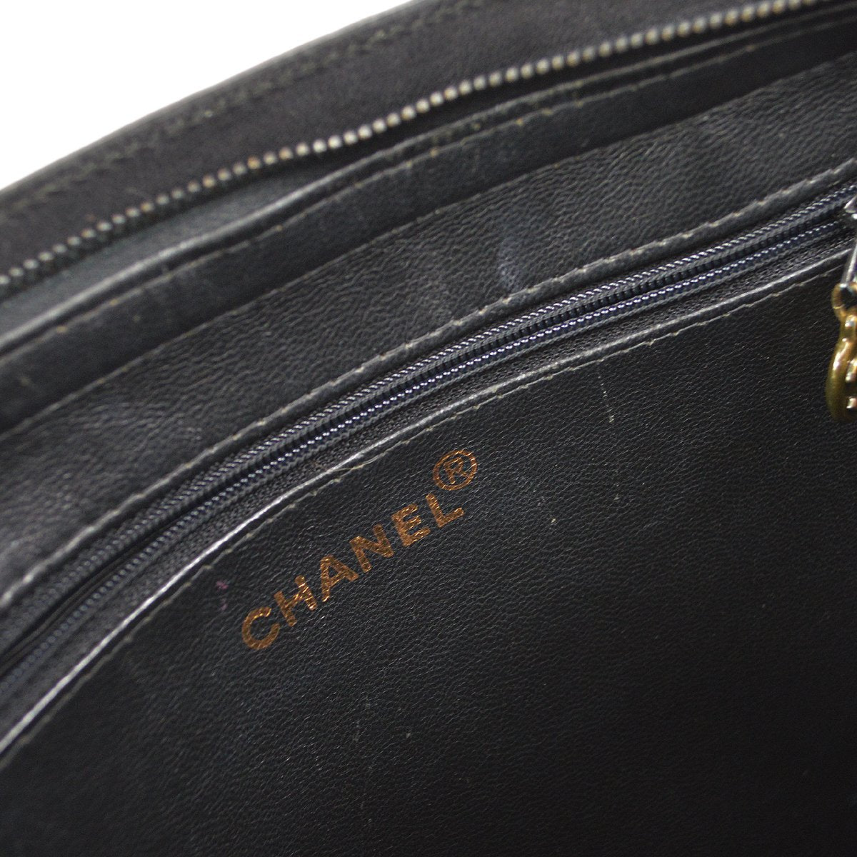 CHANEL 1997-1999 Chain Hand Bag Black