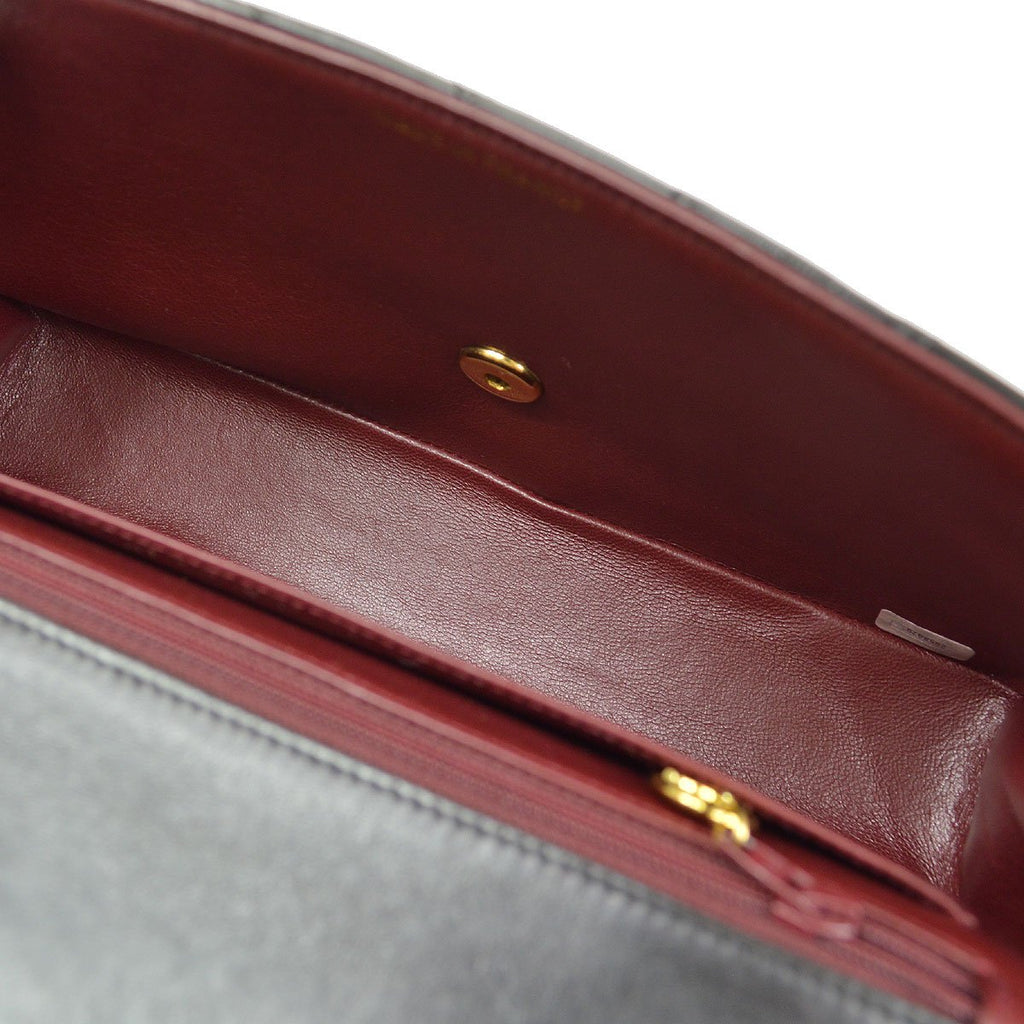 CHANEL Hand Bag Black Lambskin