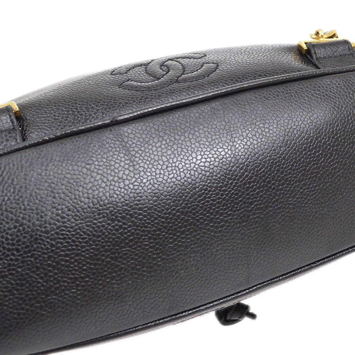 CHANEL 1996-1997 Triple CC Backpack Black Caviar