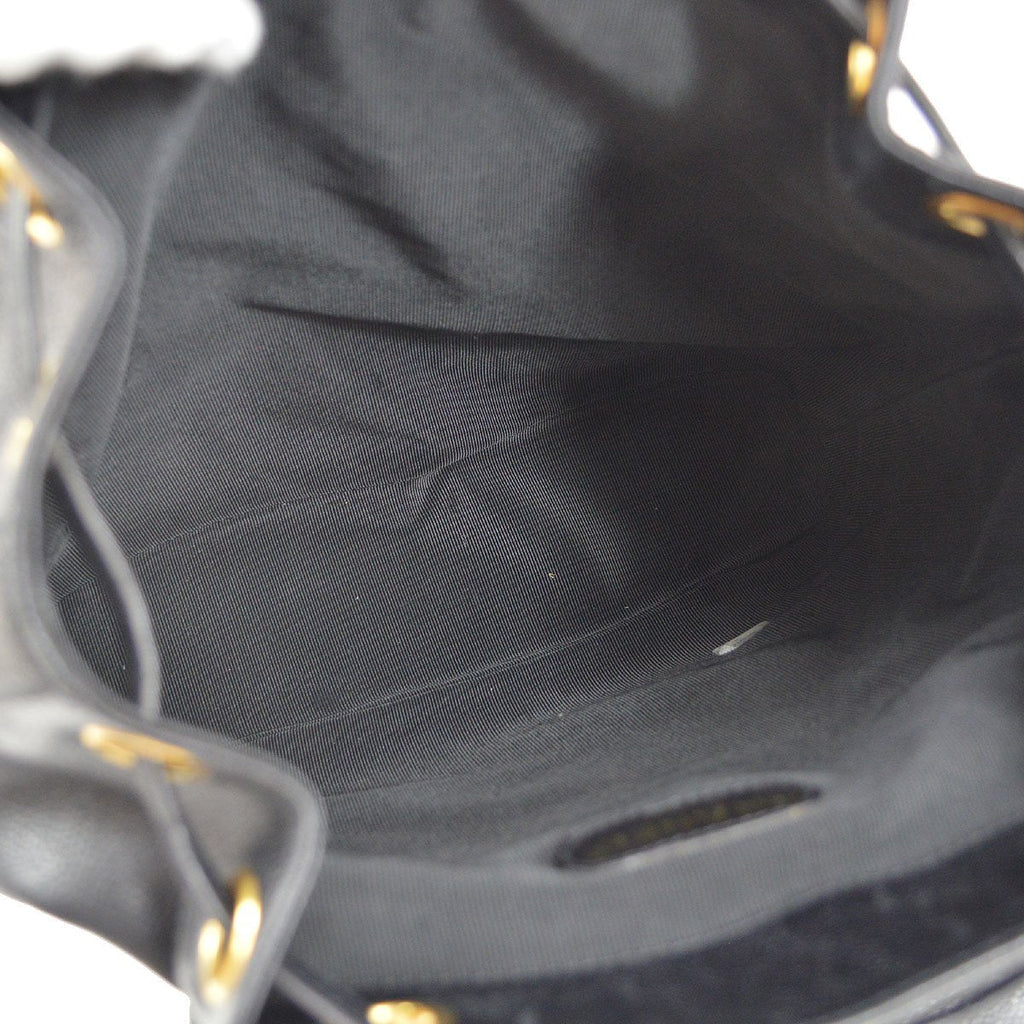 CHANEL 1996-1997 Triple CC Backpack Black Caviar