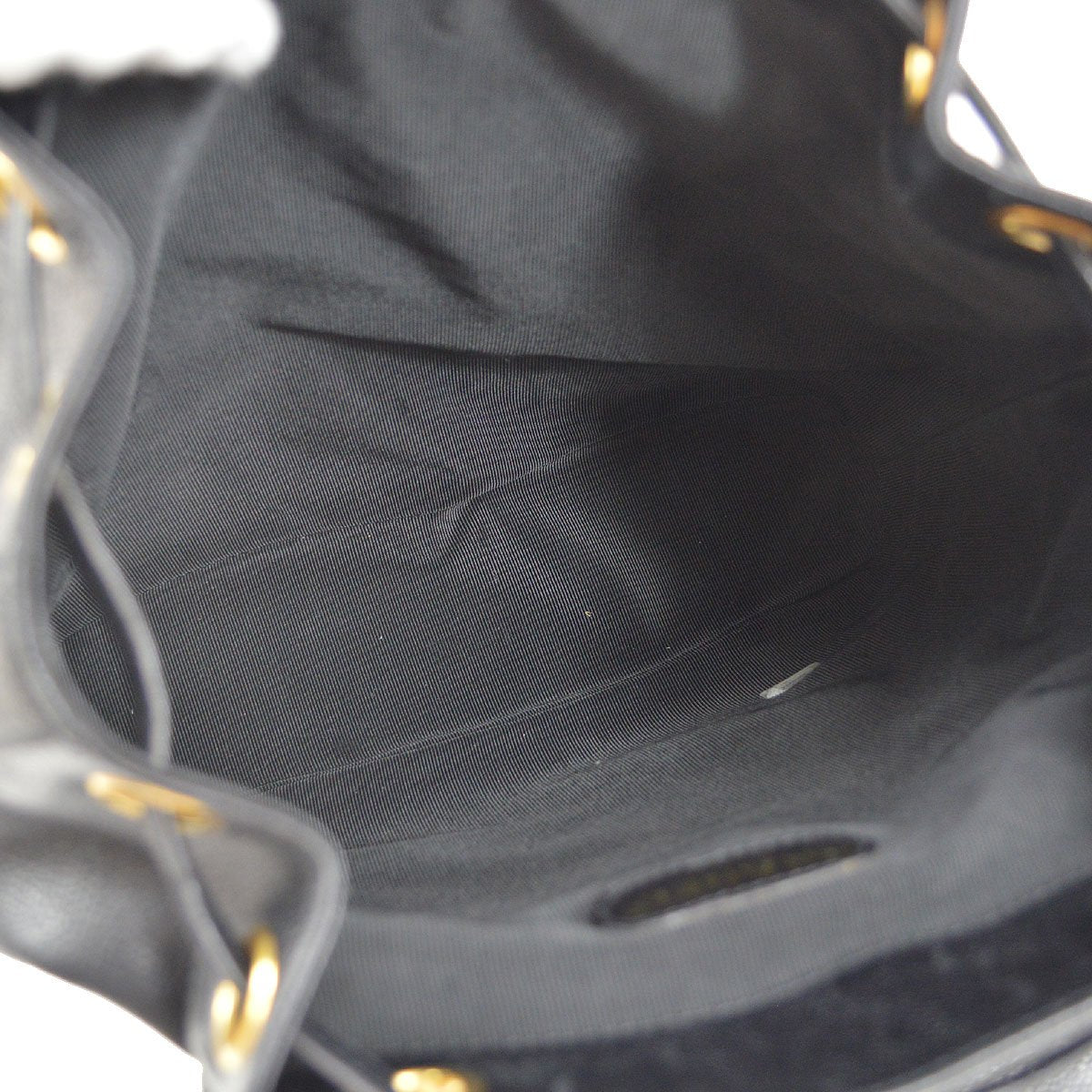 CHANEL 1996-1997 Triple CC Backpack Black Caviar