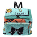 CHANEL 1994 Blue Terry Cloth Quilted Backpack