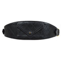 CHANEL 1980s Black Lambskin Cosmoline Pocket Bum Bag #75