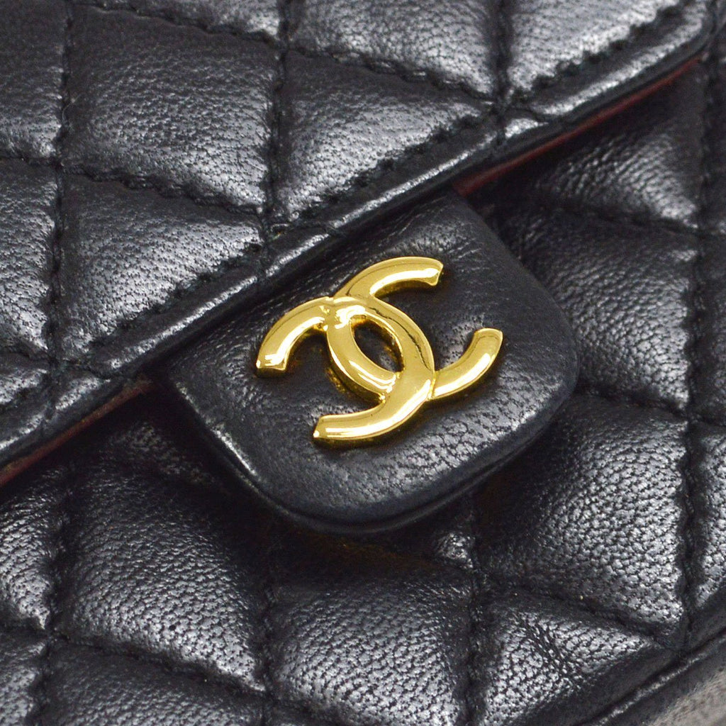 CHANEL Micro Bum Belt Bag Black Lambskin