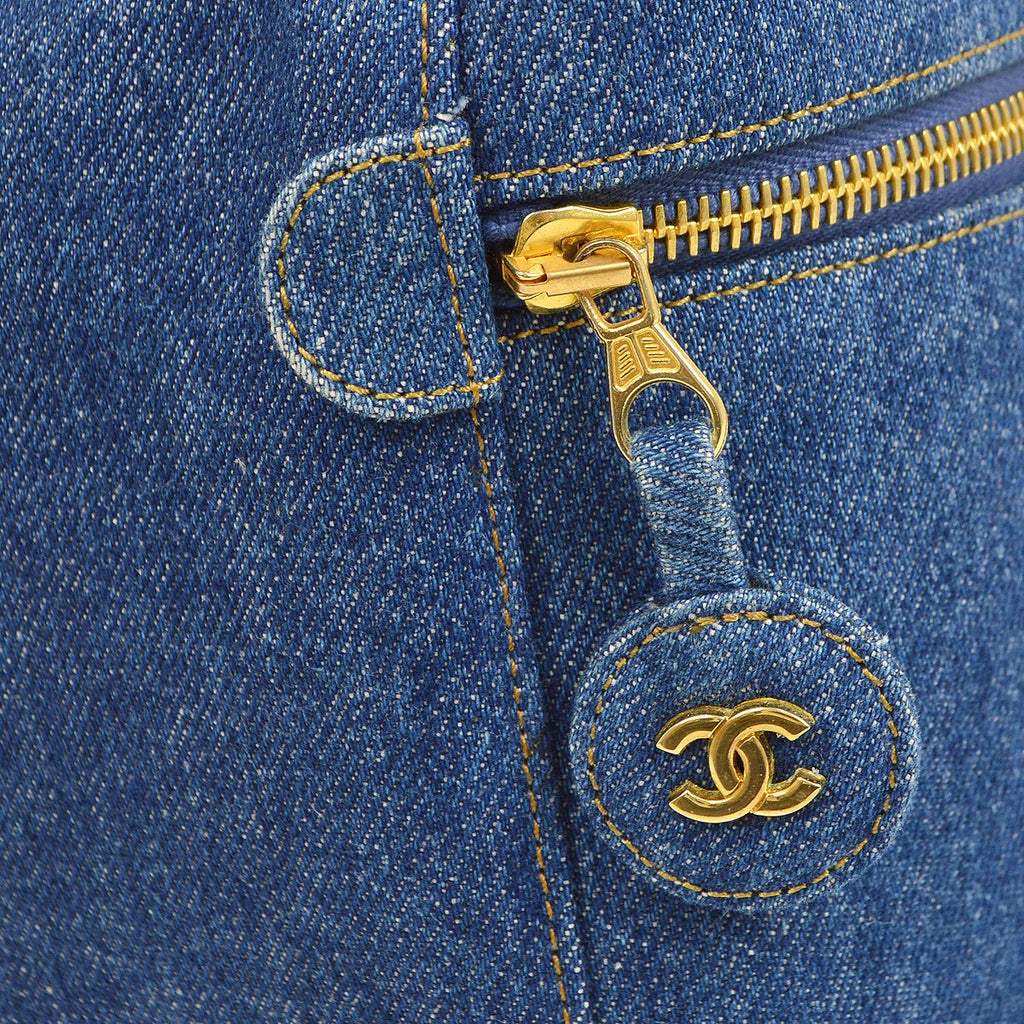 CHANEL 1996-1997 Denim Timeless Handbag