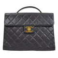 CHANEL 1994-1996 Briefcase Black Caviar