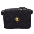 CHANEL 1994-1996 Black Velvet Belt Bag #70