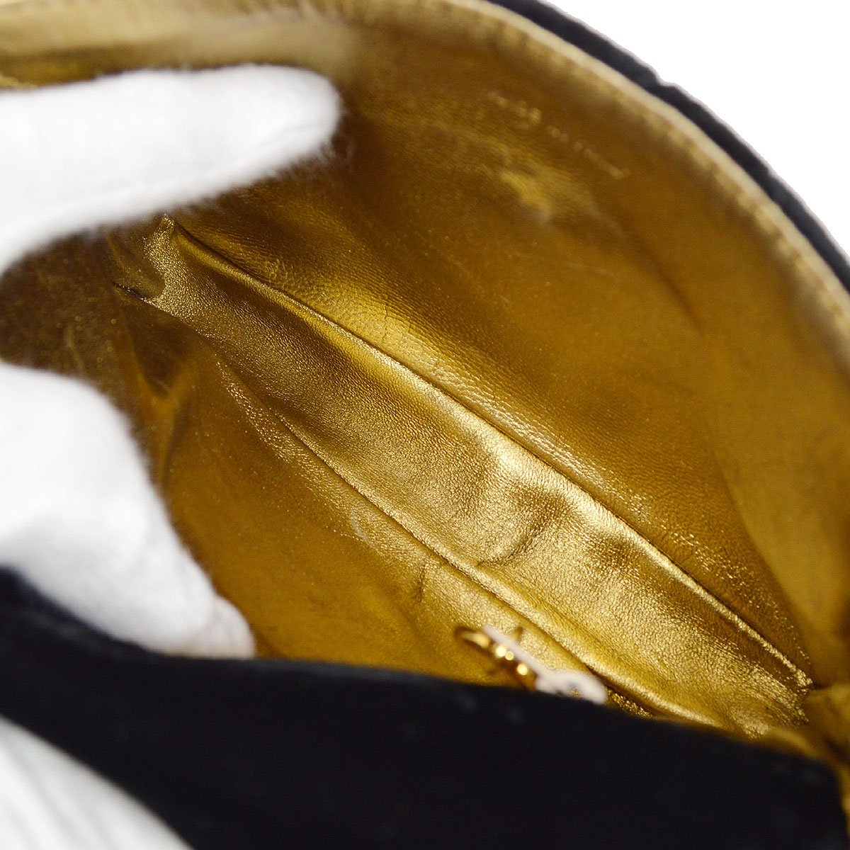 CHANEL 1994-1996 Black Velvet Belt Bag #70