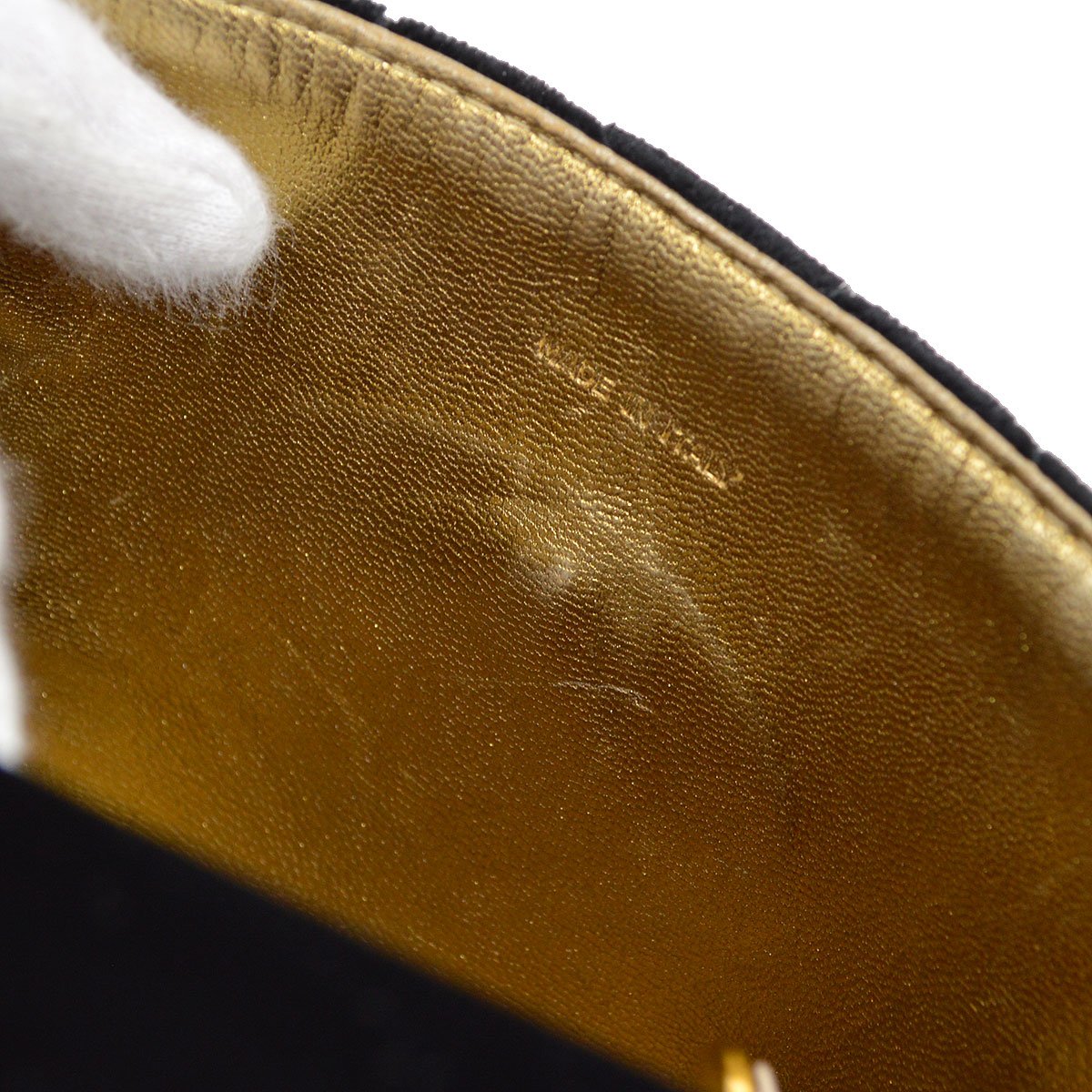 CHANEL 1994-1996 Black Velvet Belt Bag #70