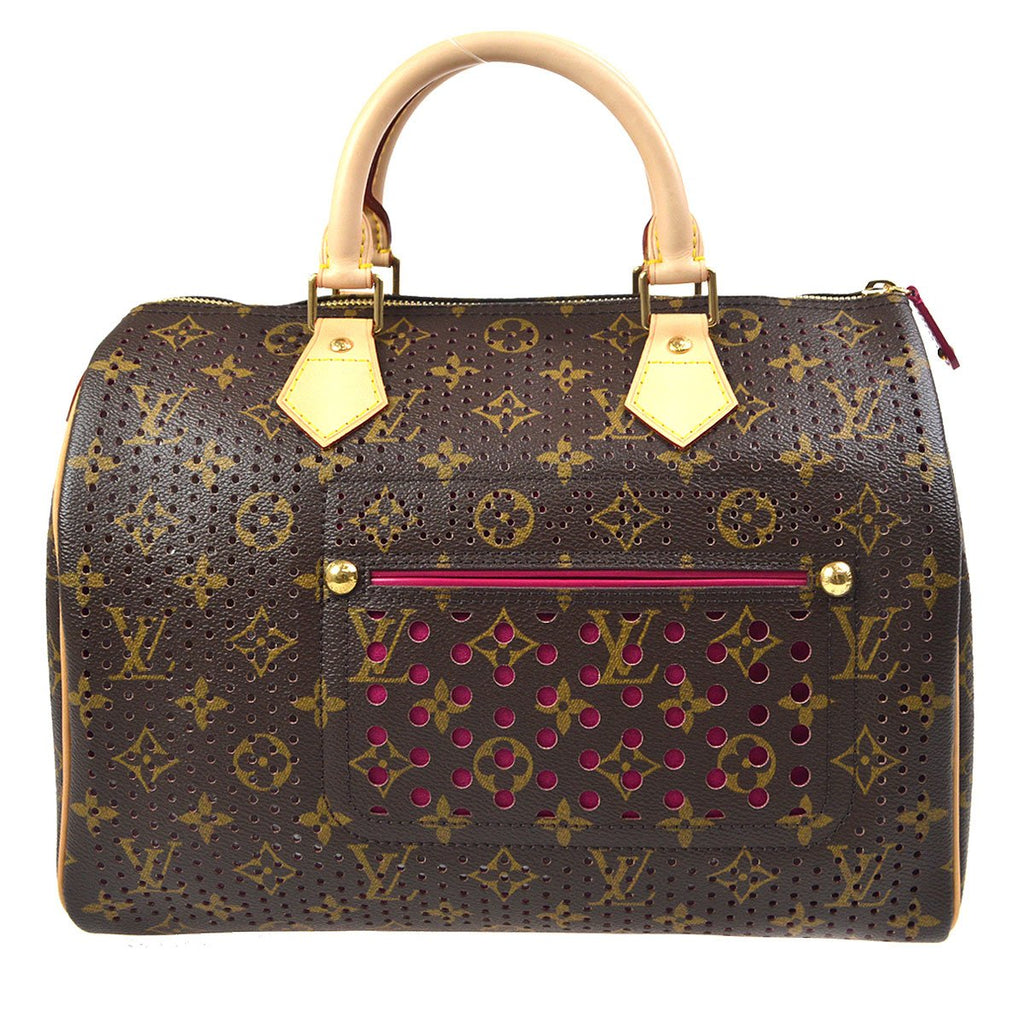 LOUIS VUITTON SPEEDY HAND BAG FUCHSIA MONOGRAM