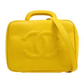 CHANEL 1997-1999 Yellow Caviar Lunch Box Vanity