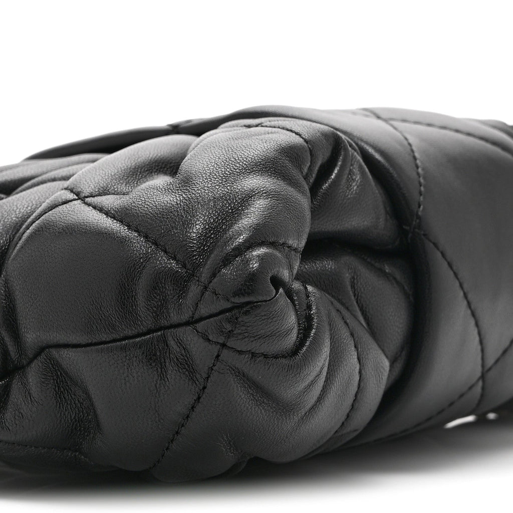 Chanel Lambskin Quilted Mini Bow Bag Black