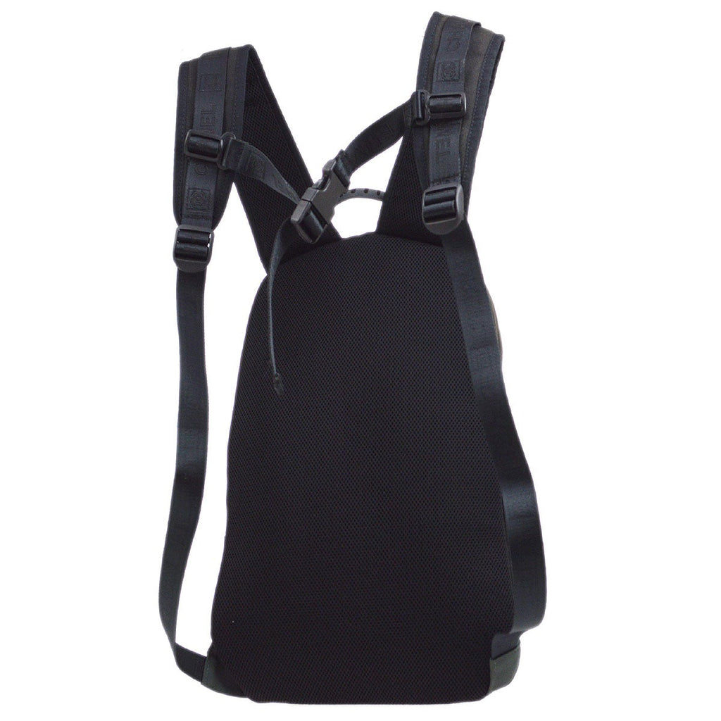 CHANEL 2003-2004 Sport Line Backpack Black Green