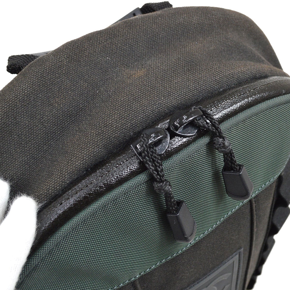 CHANEL 2003-2004 Sport Line Backpack Black Green