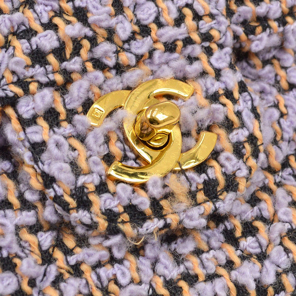 CHANEL * 1994 Tweed Top Handle Bag Set