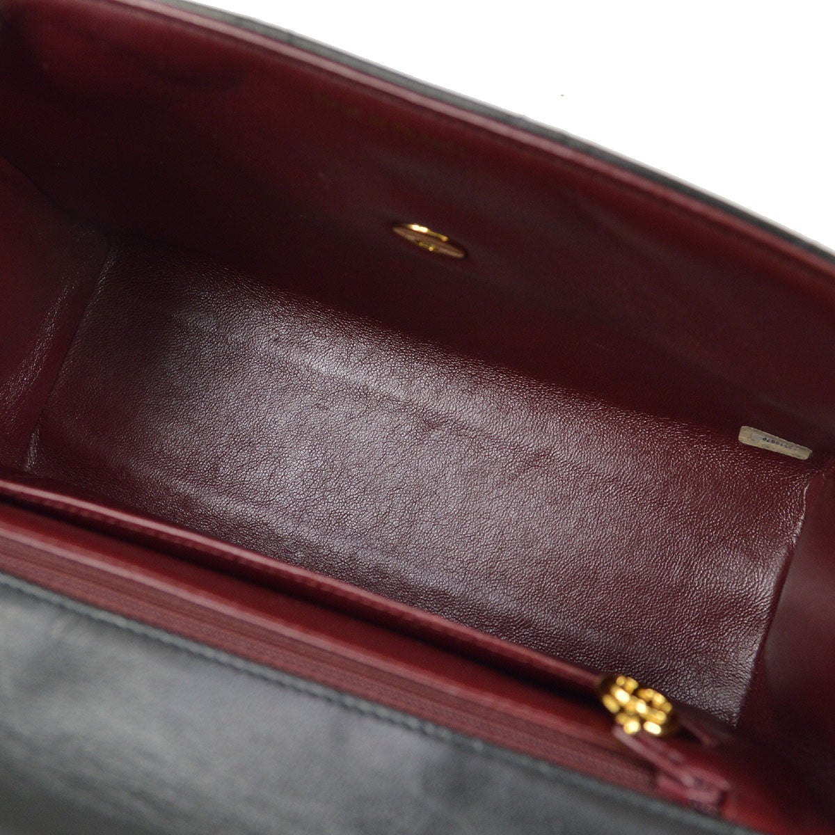 CHANEL 1994-1996 Chain Hand Bag Black Lambskin
