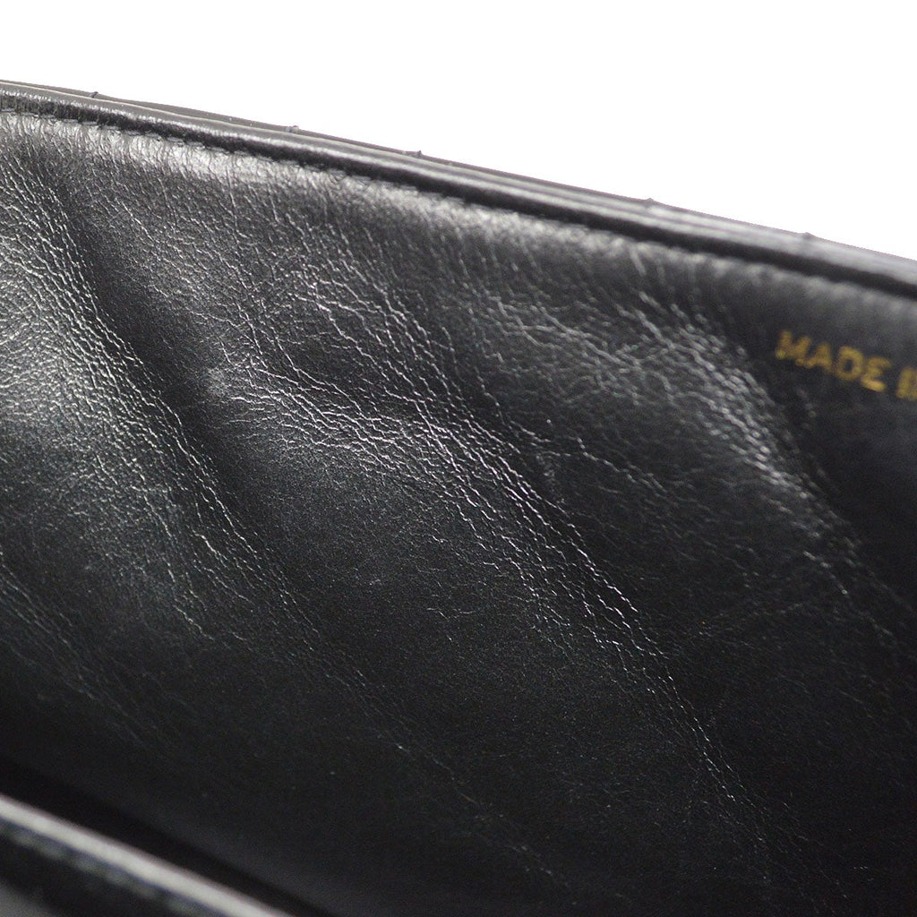 CHANEL * 1994 Black Patent Leather Chain Around Classic Flap Maxi